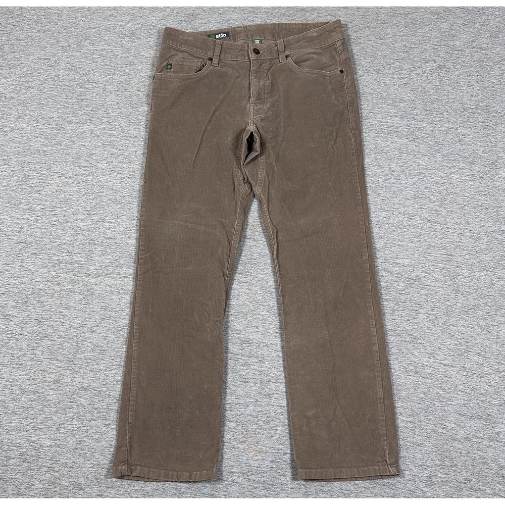 Stio Rivet Corduroy Pants Mens Size 30x29 Beige Straight Outdoor Travel